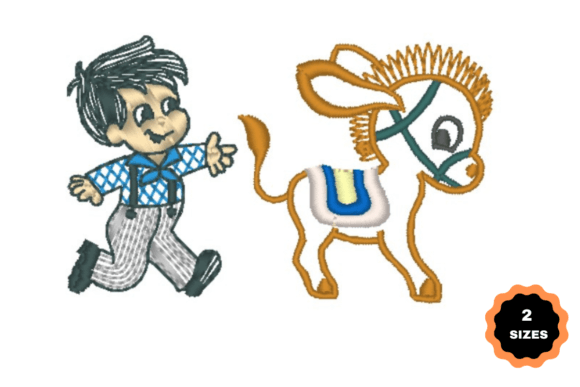 Review: A Child Running After a Colt Embroidery Design