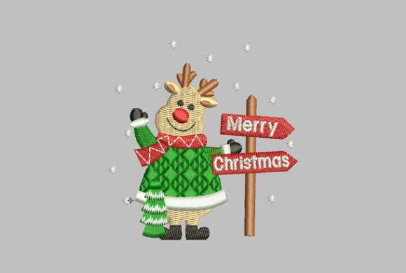 Review: Reindeer with Sign at Christmas Design