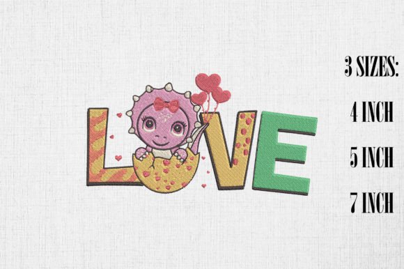 Reviewing Love Dinosaur Valentine’s Day Embroidery